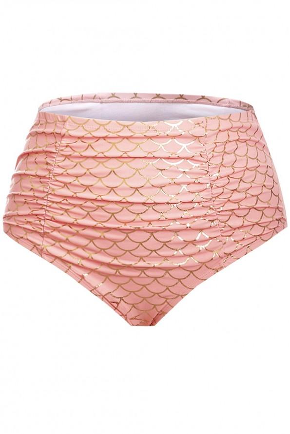 Roza moder peplum tankini Guadalupe za močnejše