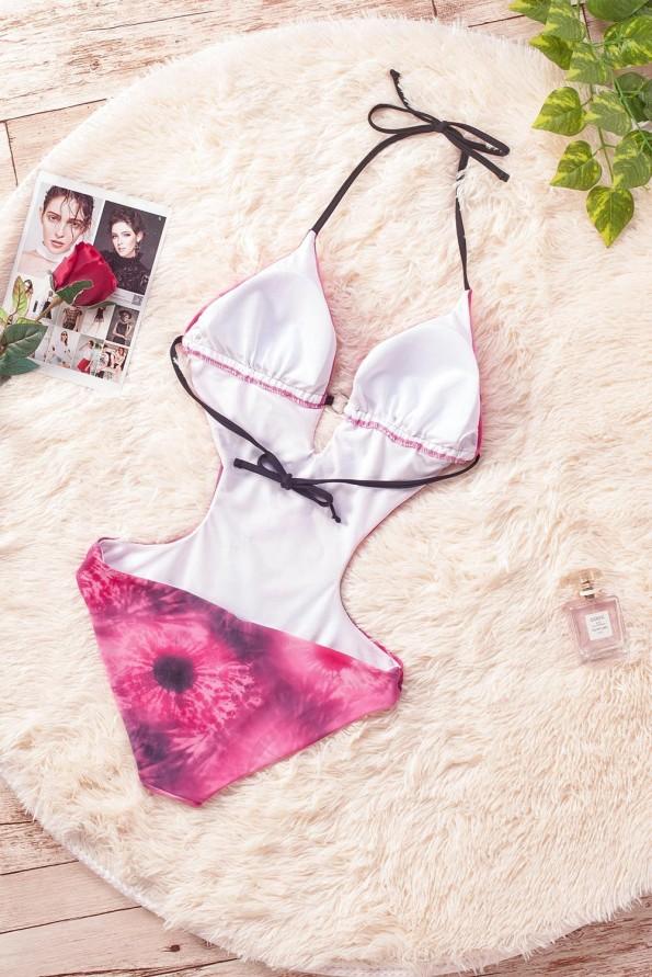 Roza monokini Ayla s potiskom