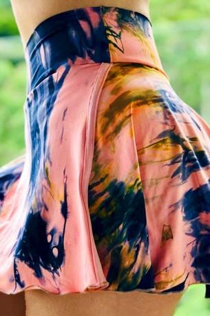 Roza nadstropno športno kratko krilo Alayah