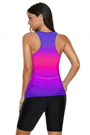 Roza ombre tankini kopalke Laura