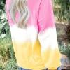 Roza ombre/tie dye pulover Kinsley