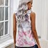 Roza tie dye majica brez rokavov Liana