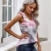 Roza tie dye majica brez rokavov Liana