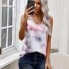 Roza tie dye majica brez rokavov Liana