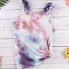Roza tie dye majica brez rokavov Liana