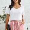 Roza tie dye ohlapne hlače Kamila z vrvico