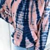 Roza tie dye pulover s kapuco Hazel