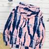 Roza tie dye pulover s kapuco Hazel