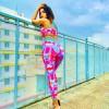 Roza turkizen tie dye jogging Brynlee komplet