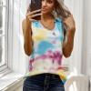 Rumena tie dye majica brez rokavov Avianna