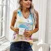 Rumena tie dye majica brez rokavov Avianna