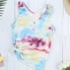Rumena tie dye majica brez rokavov Avianna
