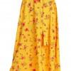 Rumeno cvetlično maksi krilo Frankie