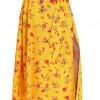 Rumeno cvetlično maksi krilo Frankie