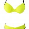 Seksi rumeni oblazinjeni bikini komplet Yeloya