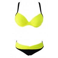 Seksi rumeni oblazinjeni bikini komplet Yeloya