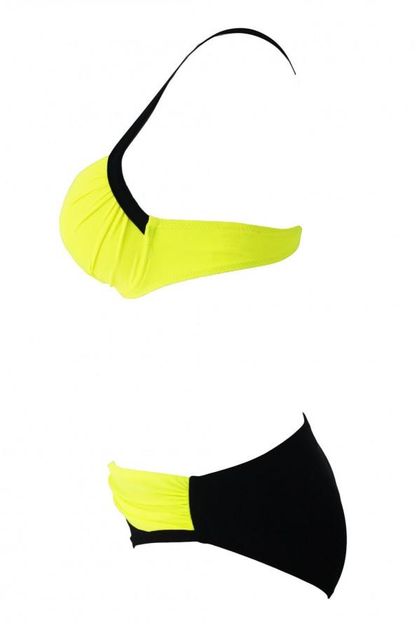 Seksi rumeni oblazinjeni bikini komplet Yeloya