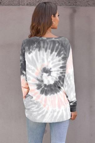 Siv ombre/tie dye ohlapne pulover Arya
