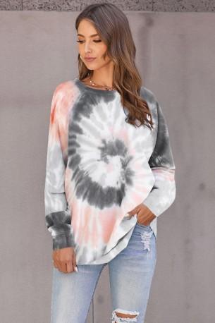 Siv ombre/tie dye ohlapne pulover Arya