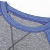 Siva kratka majica Lilah z raglan rokavi