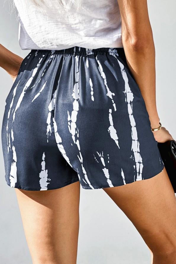 Sive tie dye ohlapne hlače Alexis z vrvico