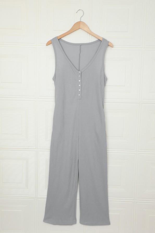 Sivi termo kombinezon brez rokavov  Sivy