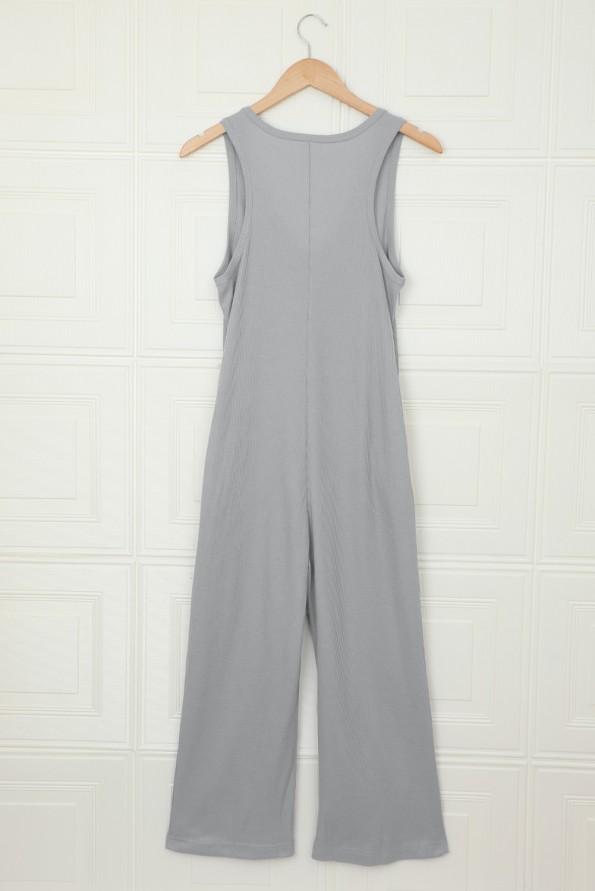 Sivi termo kombinezon brez rokavov  Sivy