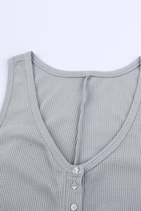 Sivi termo kombinezon brez rokavov  Sivy