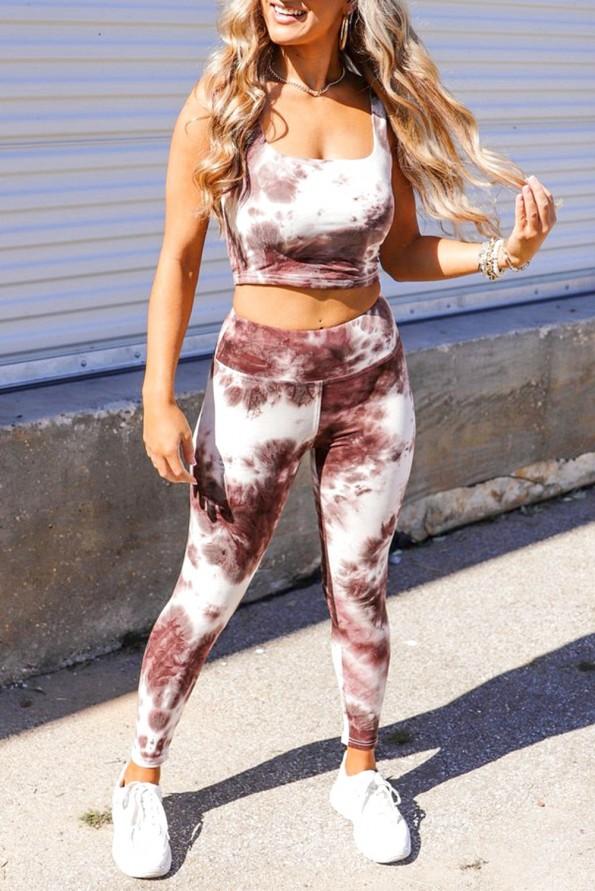 Športni dvodelni tie-dye komplet Journee