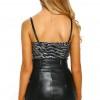 Srebrno bleščeč bodysuit Keira