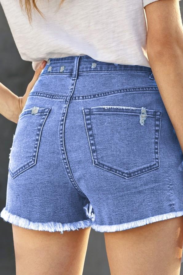 Strgane denim kratke hlače Dahlia