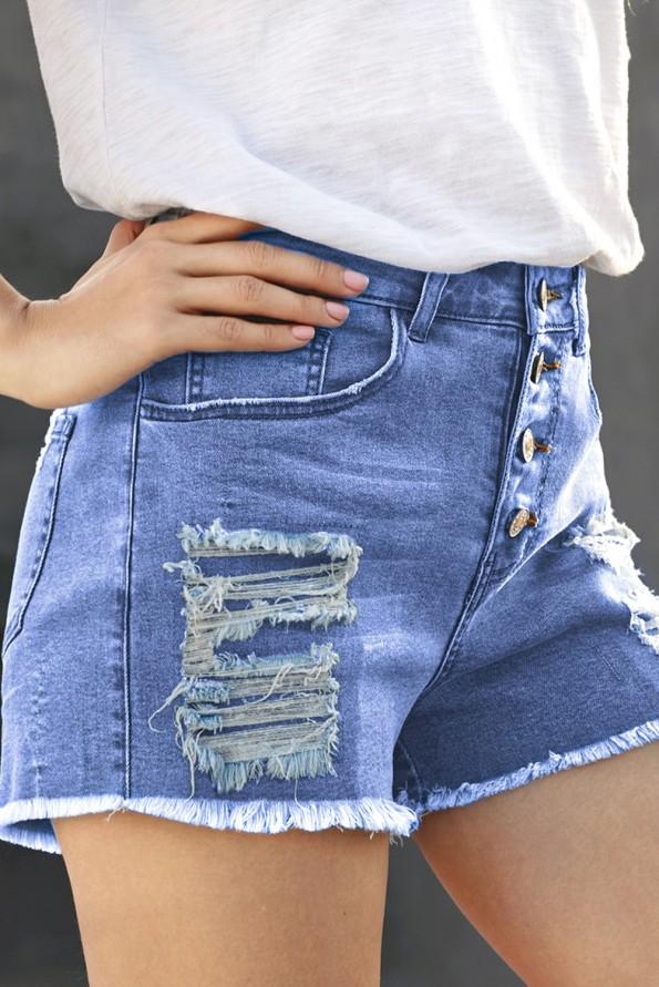 Strgane denim kratke hlače Dahlia