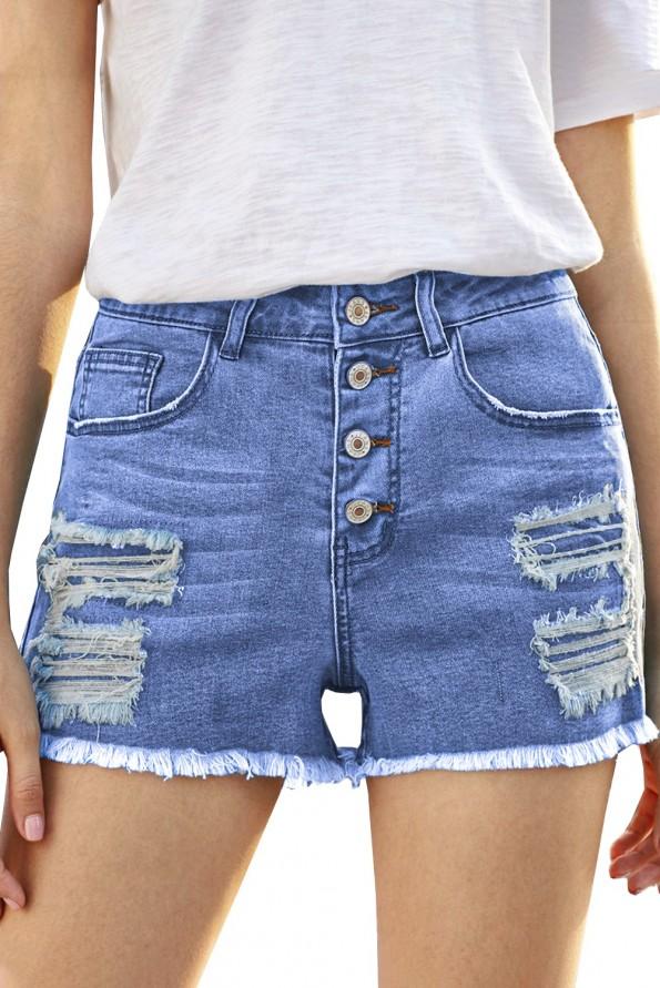Strgane denim kratke hlače Dahlia