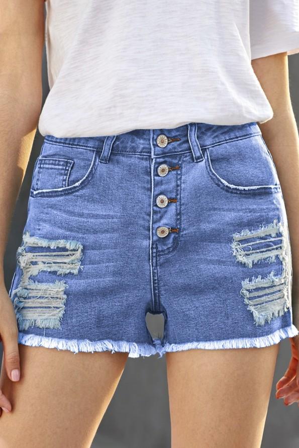 Strgane denim kratke hlače Dahlia
