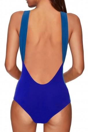 Svetlo in temno modre enodelne kopalke Summer