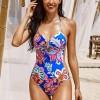 Svetlo moder potiskan monokini Swetie