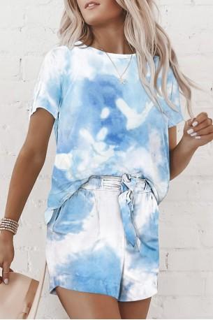 Svetlo moder tie dye komplet Sloane