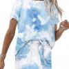 Svetlo moder tie dye komplet Sloane