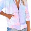 Svetlo moder tie dye ohlapen pulover Josephine