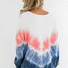 Svetlo moder tie dye ombre pulover Allison