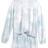 Svetlo moder tie dye pižama komplet