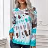 Svetlo moder tie dye pulover Gianna
