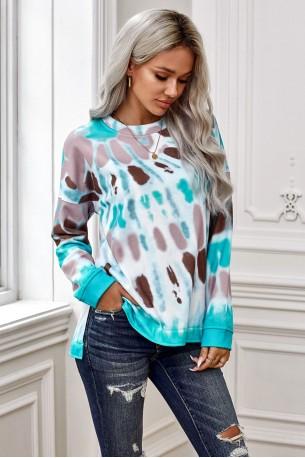 Svetlo moder tie dye pulover Gianna