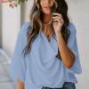 Svetlo modra ohlapna bluza Brielle