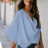 Svetlo modra ohlapna bluza Brielle