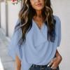 Svetlo modra ohlapna bluza Brielle