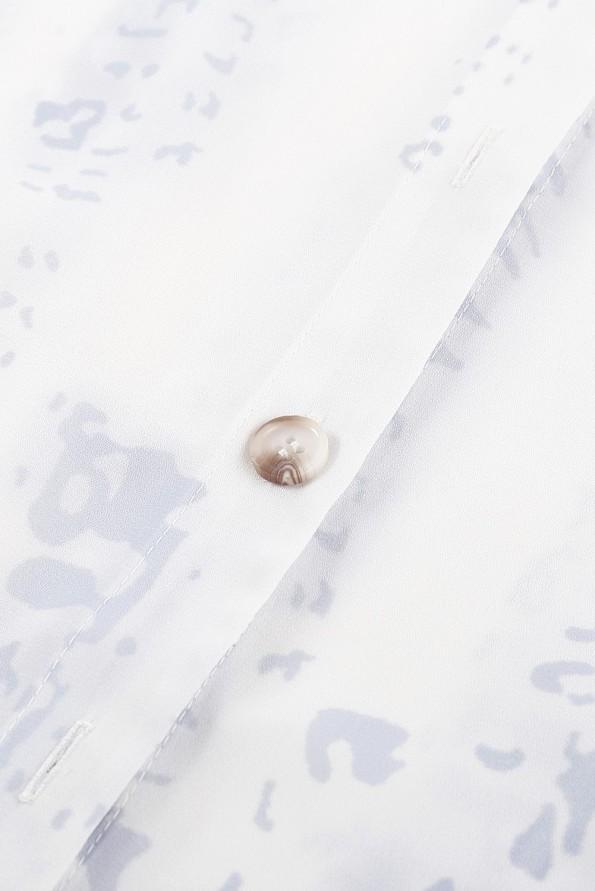 Svetlo modra tie dye kratka obleka Nancy z gumbi