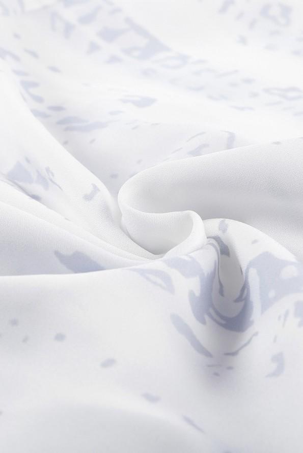 Svetlo modra tie dye kratka obleka Nancy z gumbi