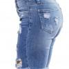 Svetlo modre bombažne denim kratke hlače Paulina