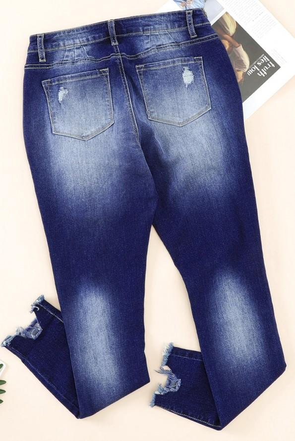 Svetlo modre raztrgane kavbojke Rose